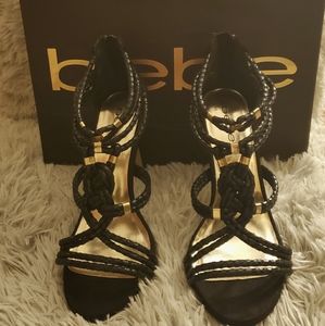 BEBE Braided Heel